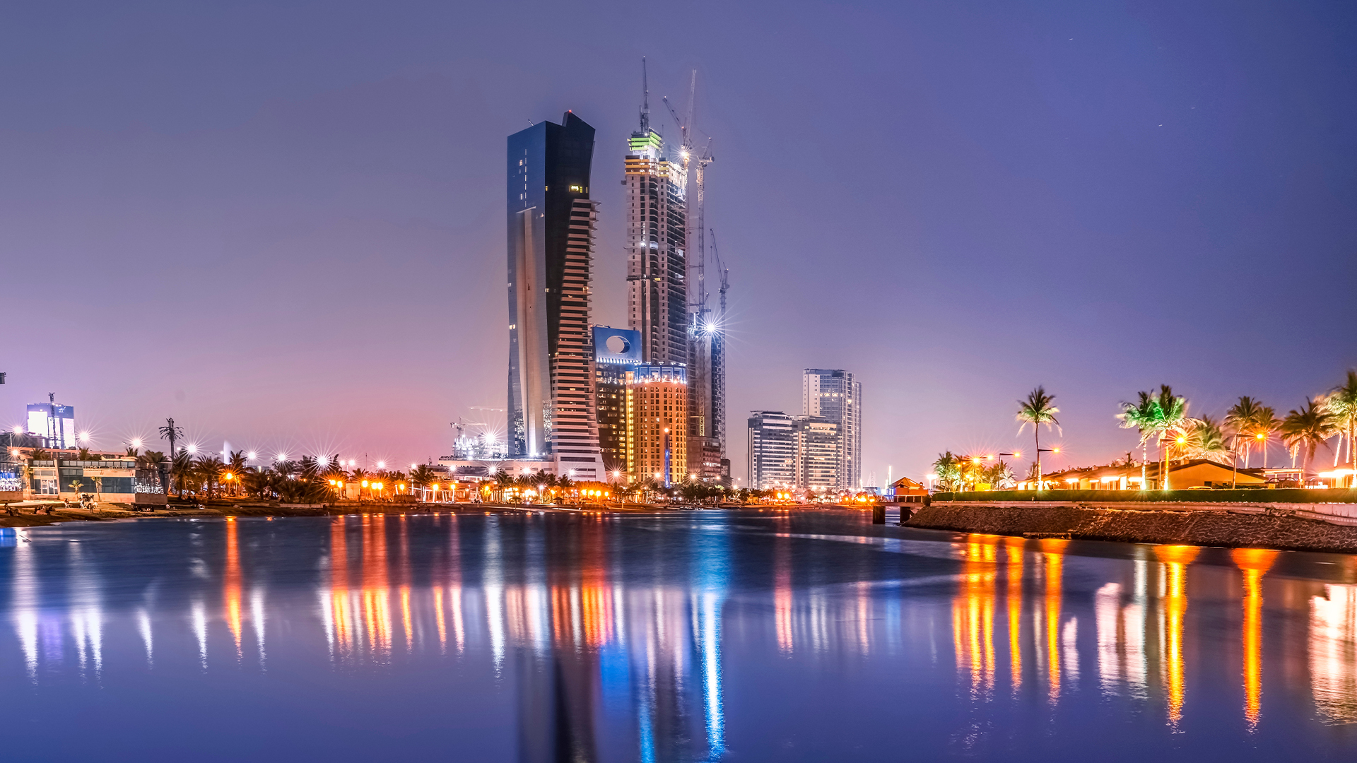 Modern buildings in Saudi Arabia and important landmarks